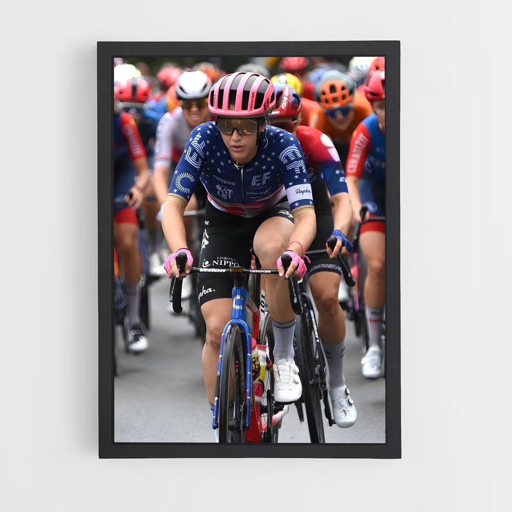 Poster Kristen faulkner – affiche Cyclisme (vue 2)